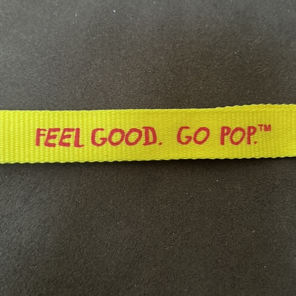 Kellogg’s Corn Pops cereal Lanyard key chain, yellow with red print New - Picture 5 of 16